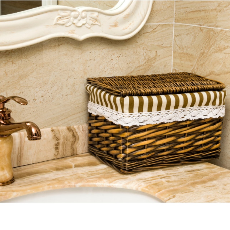 Bathroom Storage Basket with lid