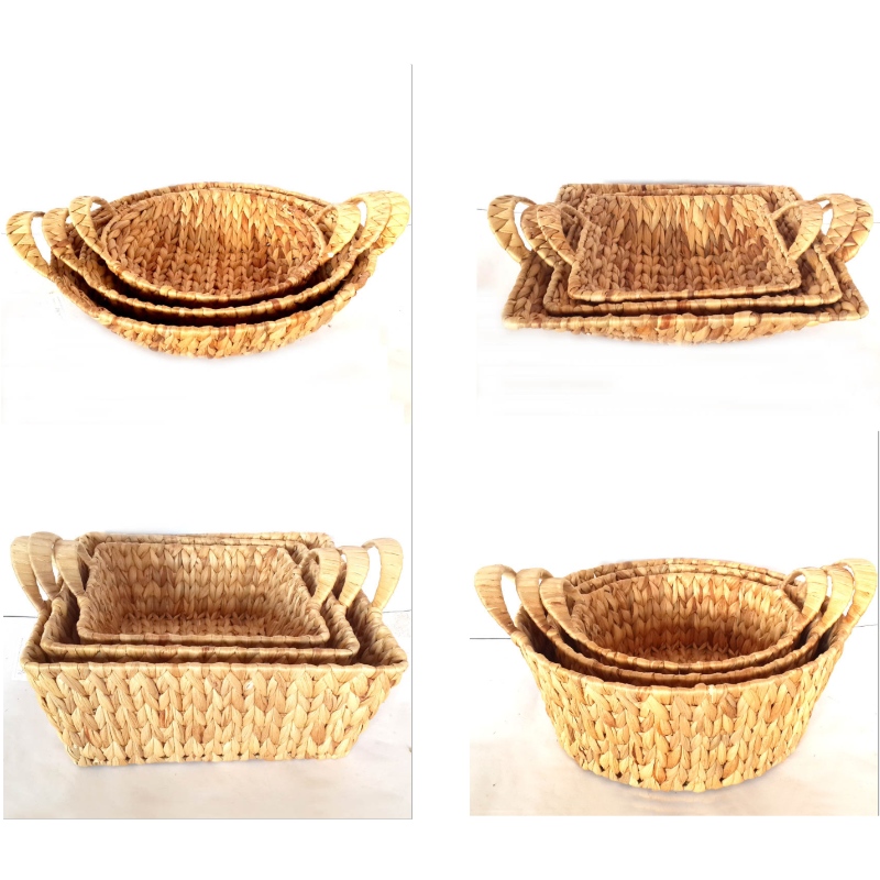 Water Hyacinth Basket with handles