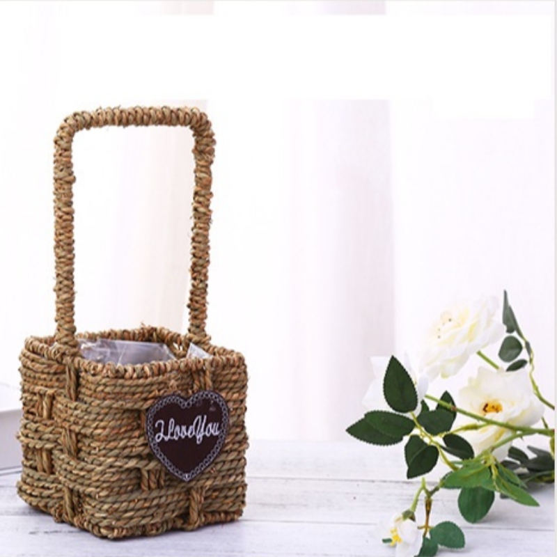 Flower Basket with Handle