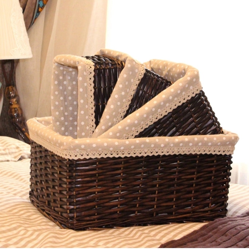Set of 3 Wicker Basket