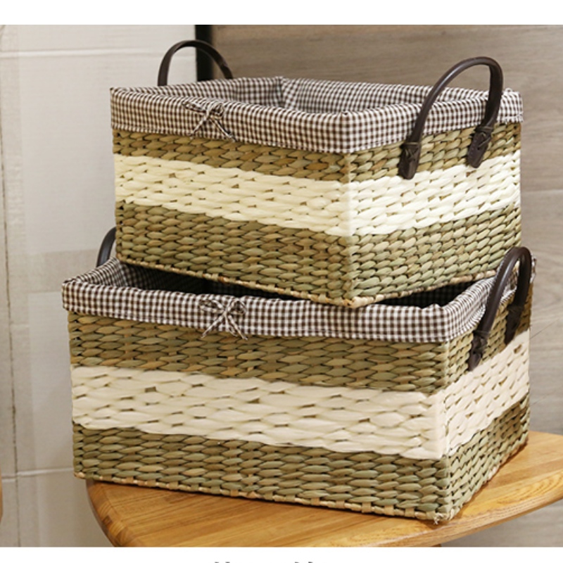 Home decor Rectangle woven storage basket